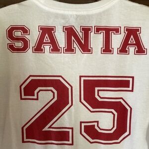 SANTA number 25 Men's Sports Team Christmas Party T-Shirt XL THE RAIL Nordstrom